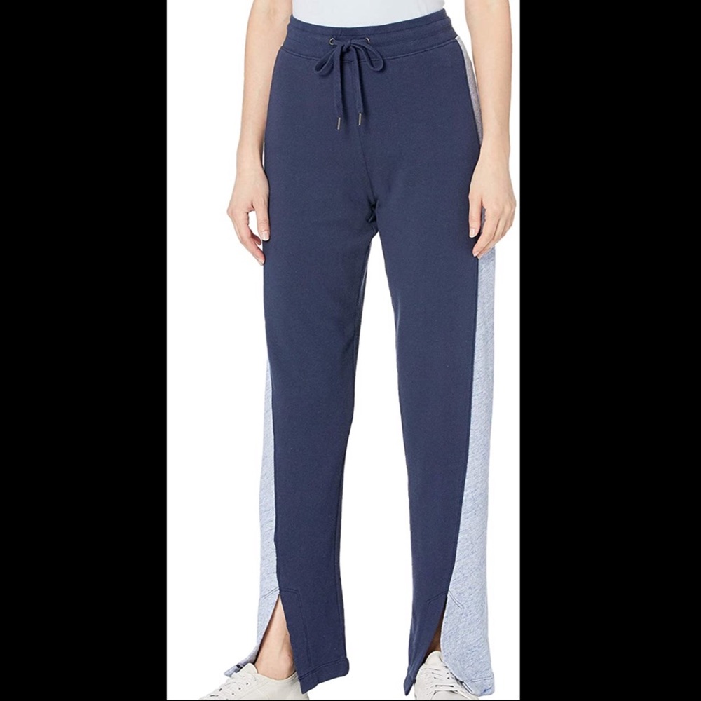 Splendid Navy Slit Sweatpants